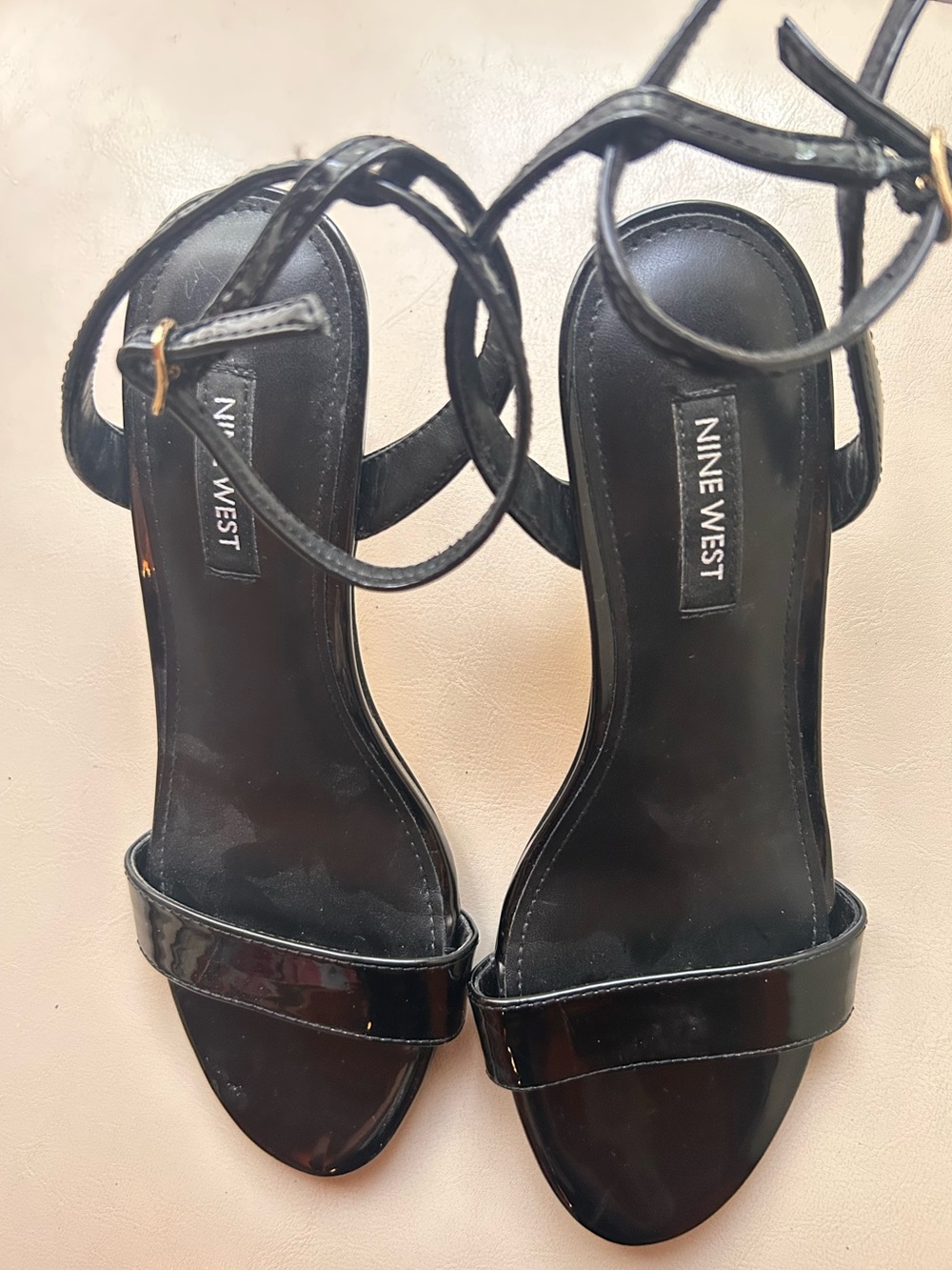 Nine West Black Kitten Heels